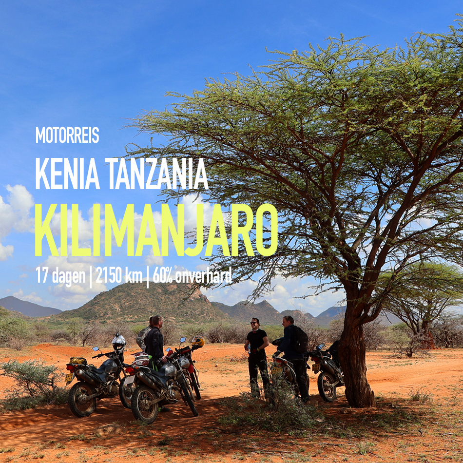 Motorreizen van Travel 2 Explore, avontuurlijke motorreis door Kenia en Tanzania