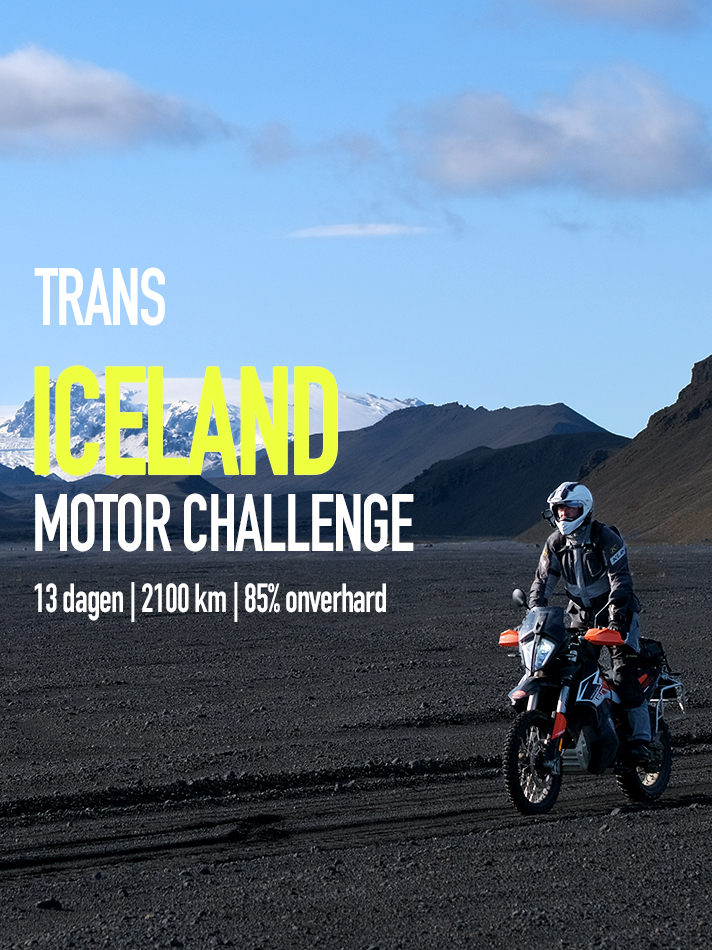 Avontuurlijke offroad motorreis IJsland, de Trans Iceland Motor Challenge
